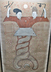 Fu Xi and Nuwa from the Turpan museum