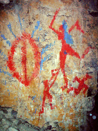 primitive cave art